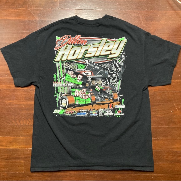 2015 Sprint Car Racing Team Dillon Horsley 17 Flaming Dice Tee Mens
Size: XL - Picture 3 of 4